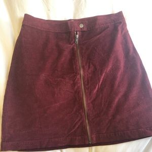 Maroon Skirt